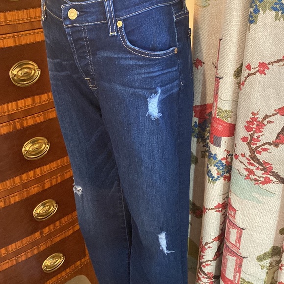 7 For All Mankind Josephine Skippy Boyfriend Jean Size 29 - Picture 3 of 5